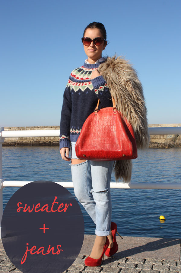 sweater-jeans-