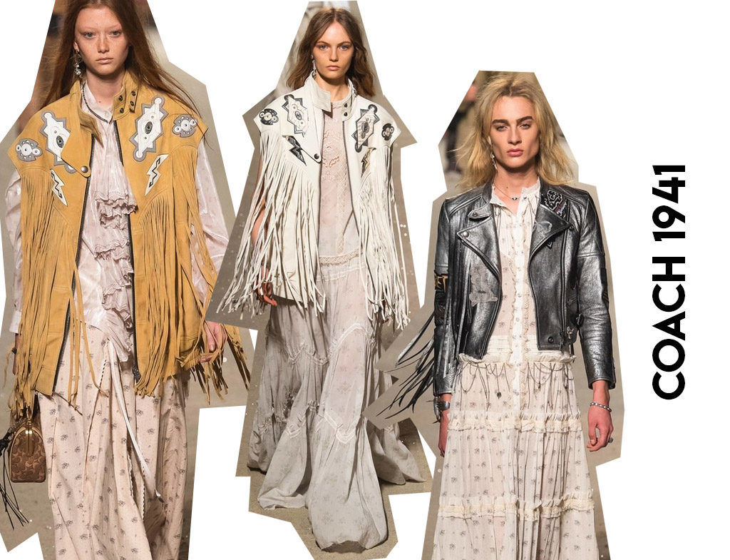 Tendencias primavera verano 2019 Flecos defile Coach 1941