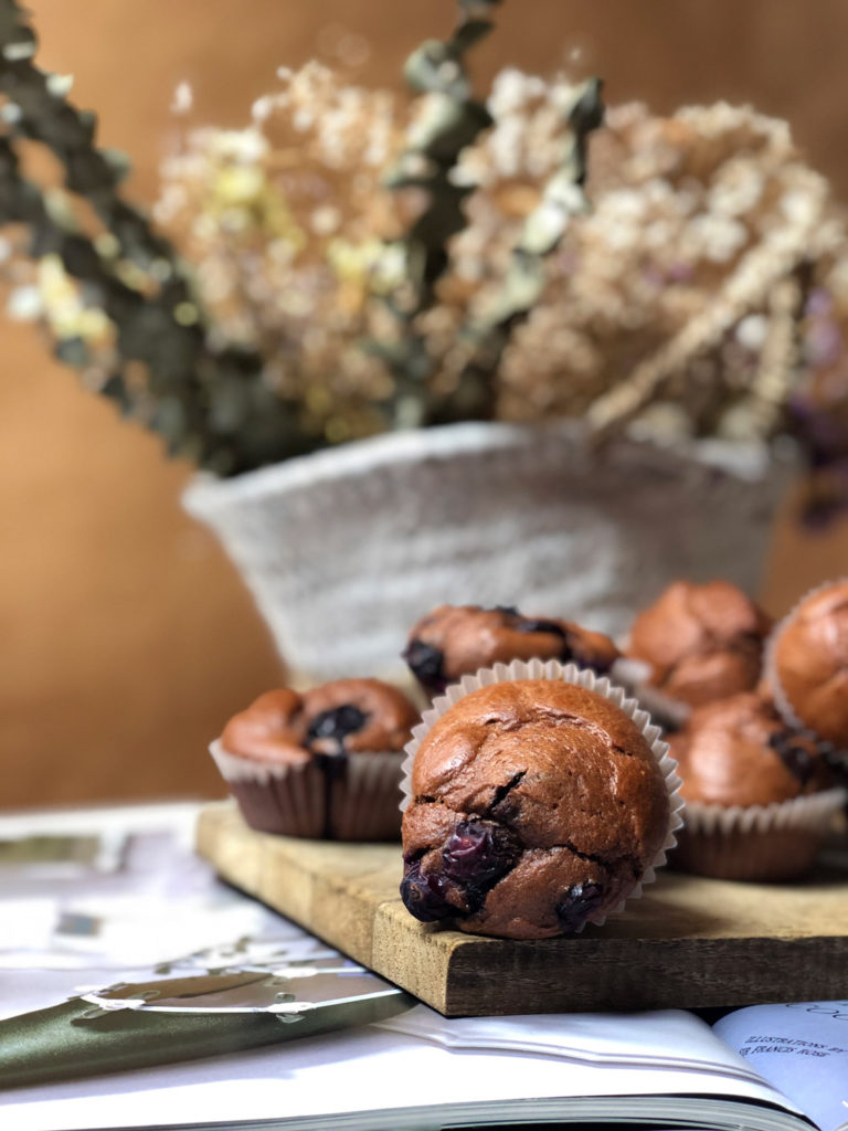 Receta magdalenas de espelta y cacao puro