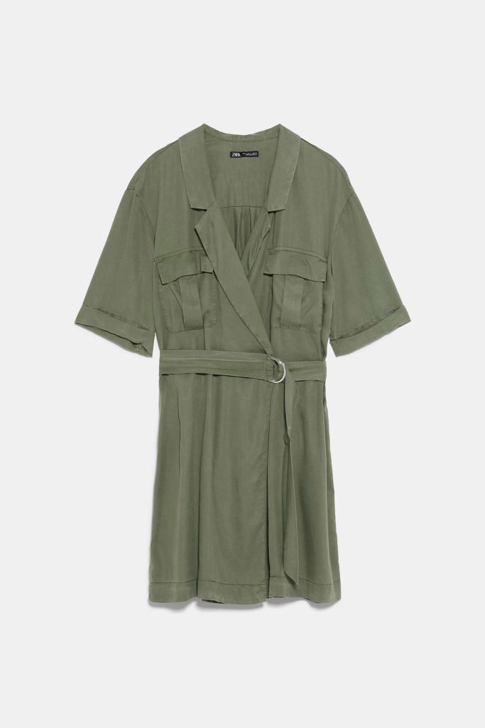 Vestido militar Zara