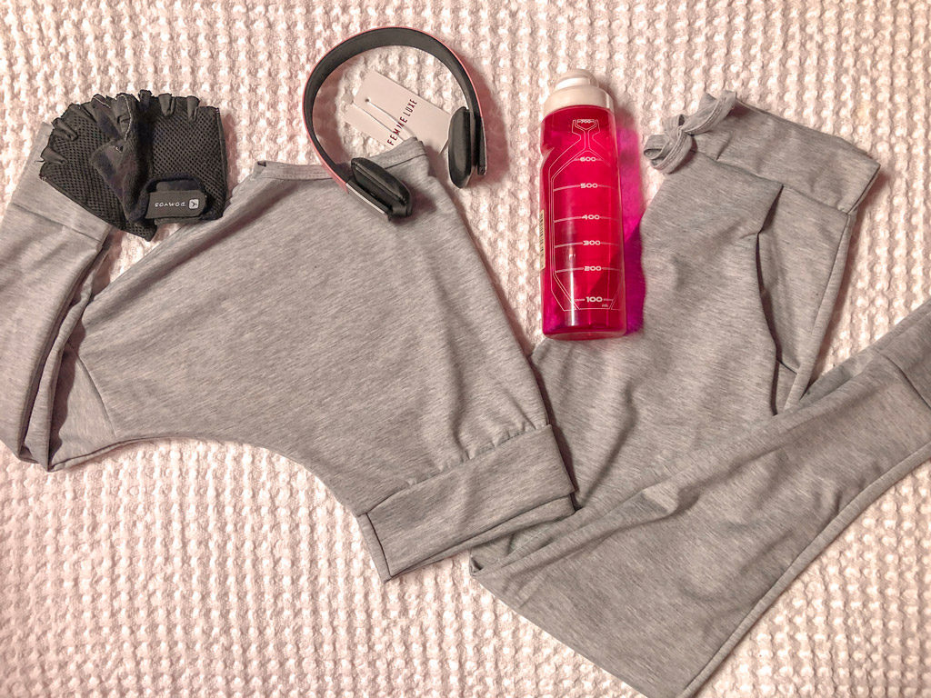 Grey Fine Knit Off The Shoulder Loungewear