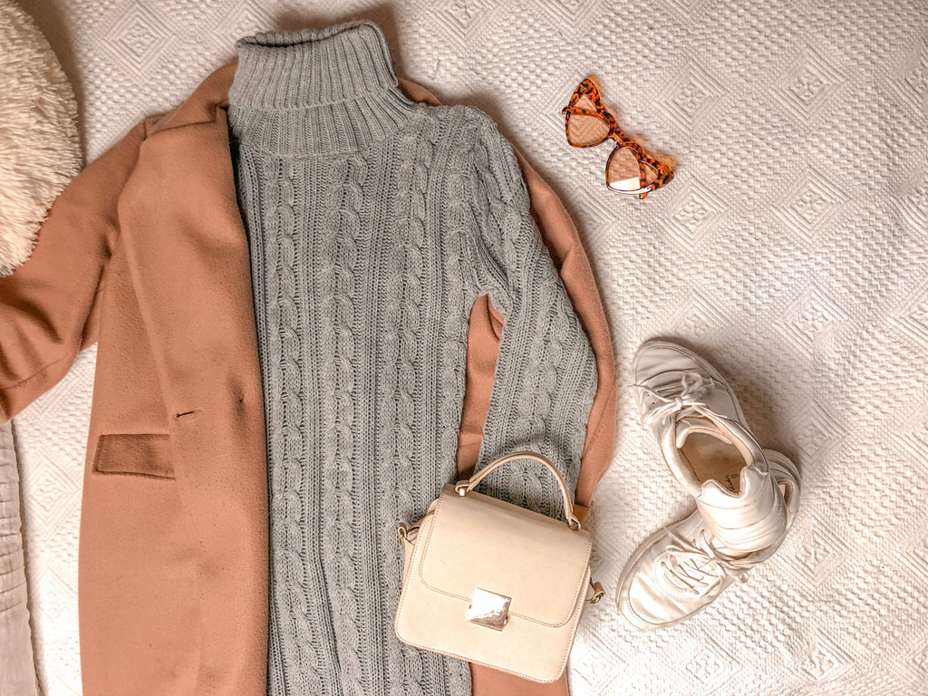 Vestido-jersey de ochos gris de Femmeluxe