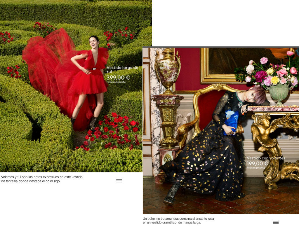 Vestidos de la colección de H&M y Giambattista Valli