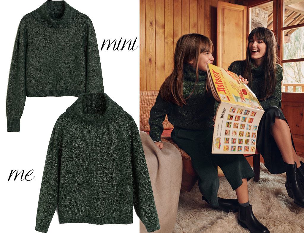 Jersey lurex mini me Mango