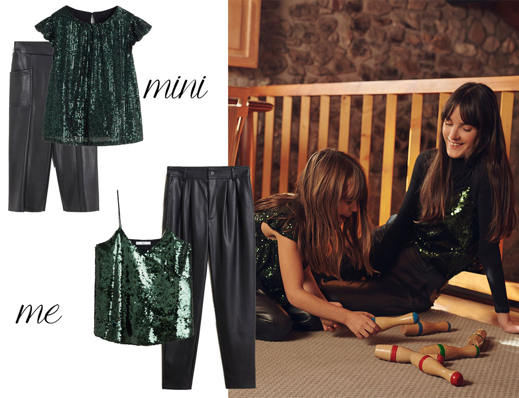 Conjunto navidad Mini Me Mango