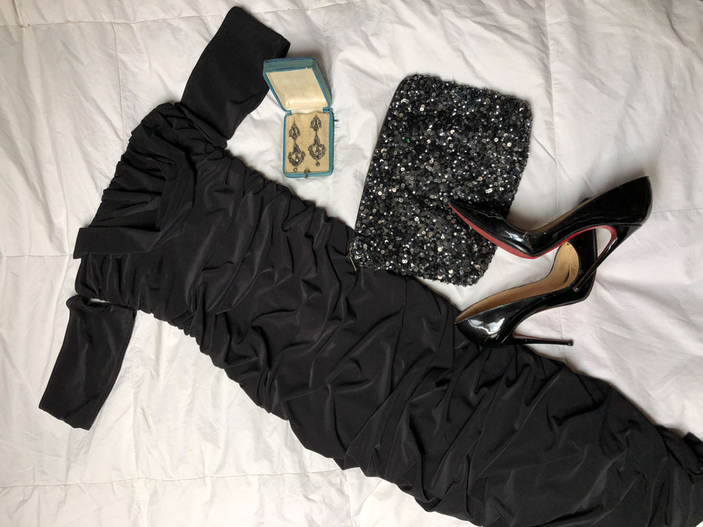 Vestido escote bardot Femme Luxe