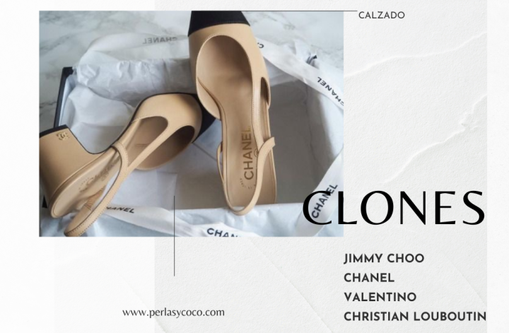 Clones Jimmy Choo, Christian Louboutin, Valentino y Chanel